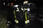 Melding 23.28 Prio 1 Brand Wegvervoer Personenauto Lutkepost Buitenpost